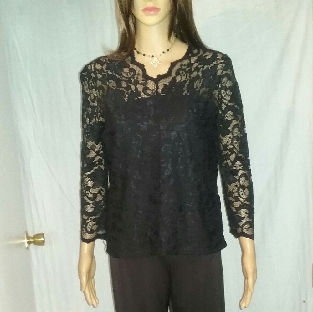 Top/blk  sh 14 1 /2 × 2 sl 19 Len 22 pants /